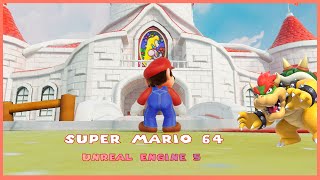 Super Mario 64 Remake for unreal engine 5 [upl. by Ellenar]