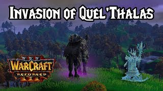 Warcraft 3 Reforged  Path of the Damned Walkthrough Part 3 Scourge Invasion of QuelThalas Hard [upl. by Dickerson]