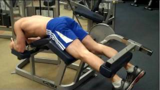 How To Prone Leg Curl Cybex [upl. by Fenner]