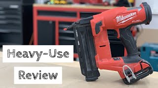 Review AFTER Heavyuse  Milwaukee 18 Gauge Brad Nailer Gen 2 [upl. by Darrelle812]