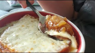 French Onion Soup Mukbang [upl. by Stock573]