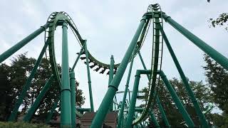 Cedar Point’s Raptor BampM inverted coaster and the original Cedar Point Von Roll Skyride [upl. by Ellehcan204]