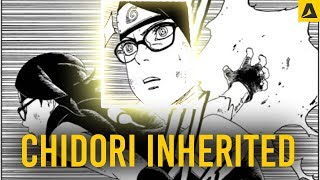 SARADA INHERITS CHIDORI Boruto Manga Chapter 42 [upl. by Yendic605]