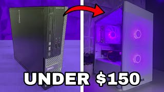 BUILDING A 150 GAMING PC Optiplex 3020 SFF Case Swap [upl. by Wylde]