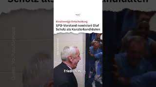 SPDVorstand nominiert scholz als Kanzlerkandidaten  heuteshow shorts [upl. by Yrelbmik883]