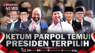 BREAKING NEWS  Surya Paloh AHY Bahlil amp Zulhas Temui Presiden Terpilih Prabowo di Kemenhan [upl. by Tarrance]