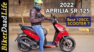 2022 Aprilia SR 125 Facelift Full Details┃Ride Review┃Better Than NTorq 125 ┃BikerDaadLife [upl. by Morrill808]