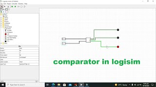 comparator in logisim simulation of comparator in logisim  bit comparator in logisim [upl. by Neeron32]