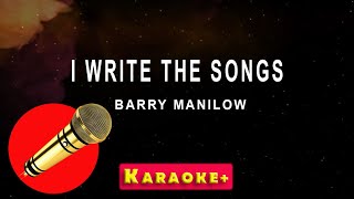 I Write The Songs  Barry Manilow karaoke version [upl. by Neelat]