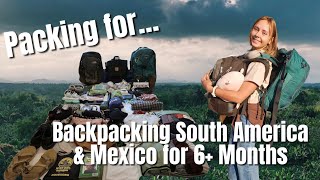 What Im Packing to Backpack Mexico amp South America [upl. by Batholomew]