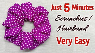 Very Easy Hair Band Making  DIY Easy Headband from Scrap Fabric  Hair band making at home  DIY [upl. by Farly]