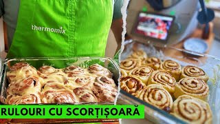 Rulouri cu scorțișoară pufoase și aromate  Cinnamon Rolls  retetethermomixtm6 [upl. by Valdas]