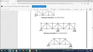 Etude dune poutre treillis hyperstatique [upl. by Ydroj994]