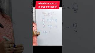 Mixed Fraction to Proper Fraction shortsfeedmaths infoeduflowfraction mixedfractionytshorts [upl. by Xam5]