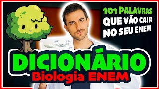 🌲 AS 101 PALAVRAS MAIS IMPORTANTES DE BIOLOGIA REVISÃO FINAL de Ciências da Natureza 2024 [upl. by Alejna]