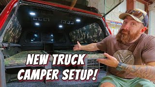 Quick In Quick Out NON Permanent EASY Truck Camper Setup Remove it all in less than 10 MIN [upl. by Acinnor]