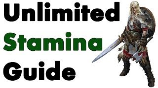 Skyrim How to get Unlimited Stamina [upl. by Sucramel]