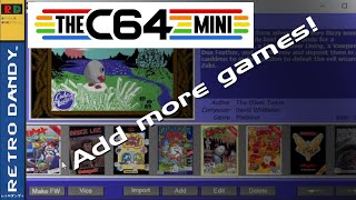 TheC64 Mini Adding games to the Carousel [upl. by Ultima32]