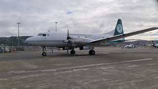 Air Chathams Convair 580 Engine Start up [upl. by Aynek298]