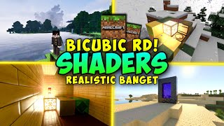 BICUBIC SHADER MCPE 120 REALISTIC   Shaders for mcpe 120  mcpe shaders 120  shaders [upl. by Arraik]