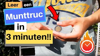 GOOCHELTRUC Met MUNT In 3 MINUTENMakkelijk [upl. by Llenroc]