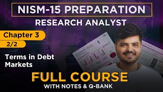 NISM Research Analyst 2024  FULL COURSE  Chapter 3 Part  B [upl. by Ednutey]