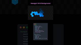 Hexagon Grid Background coding javascriptframwork webdesign htmlcssjavascript webdevelopment [upl. by Ahsiatal715]
