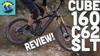 Best Cube Electric Mountain Bike 2021 Cube Stereo Hybrid 160 C62 SLT Review [upl. by Ennayrb]