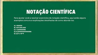 Notação Científica Descomplicada Como Escrever e Interpretar Números Grandes e Pequenos [upl. by Incrocci]