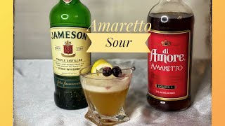 Making an Amaretto Sour  PERFECT Amaretto Sour Cocktail [upl. by Veal]