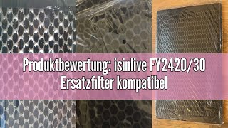 Produktbewertung isinlive FY242030 Ersatzfilter kompatibel mit Philips Luftreiniger AC2882 AC2885 [upl. by Sunda]