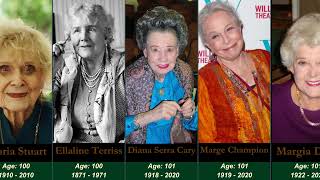 60 Legendary Actresses Who Lived Over 100 Years of Age  2024 List [upl. by Ewold]