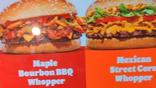 REVIEW BURGER KING 3 NEW WHOPPERS [upl. by Yesdnil]