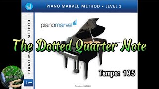 The Dotted Quarter Note P53  Piano Marvel Method Level 1 [upl. by Ydnyl947]