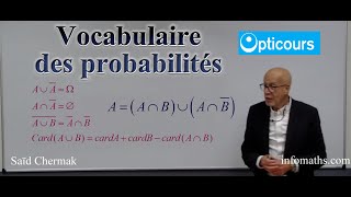 BTS OPTICIEN LUNETIER VOCABULAIRE DES PROBABILITÉS [upl. by Mlehliw]