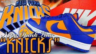 Nike Dunk Low quotKnicks” Review  Legit Check Black Light [upl. by Konopka]