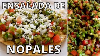 How To Make THE BEST Ensalada de Nopales  Mexican Cactus Salad  Tostadas de Nopales A La Mexicana [upl. by Saoj345]