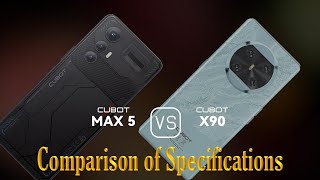 Cubot Max 5 vs Cubot X90 A Comparison of Specifications [upl. by Omidyar]