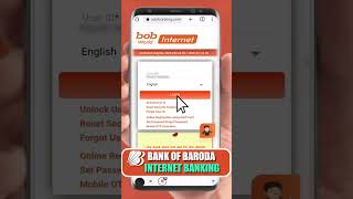 Bank Of Baroda Internet Banking Registration Online shorts [upl. by Dieter]