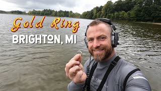 Metal Detecting Brighton MI  Gold Ring [upl. by Eentrok]