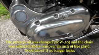 2009 Royal Enfield AVL  Primary Case Noise [upl. by Airekat]