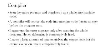 Language Translators Lesson7 Assembler Interpreter Compiler [upl. by Hanoj749]