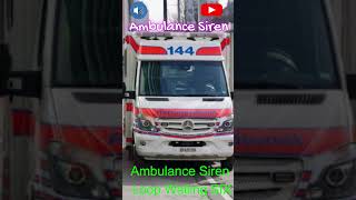 ambulance siren sound  Ambulance Siren Loop Wailing SfX ambulancesound ambulancesiren [upl. by Marb]