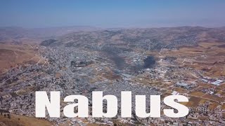 Nablus Aerial View 4K نابلس שכם [upl. by Aivul]