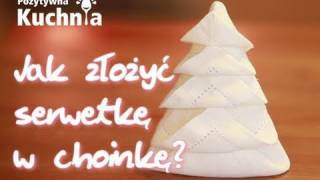 Choinka z serwetki na wigilijny stół 🎄  Dorota Kamińska [upl. by Ydorb]