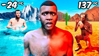 SOBREVIVÍ a DESASTRES NATURALES en GTA 5 [upl. by Yelha]