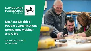 Deaf and Disabled peoples organisations programme webinar 2024 [upl. by Roley]