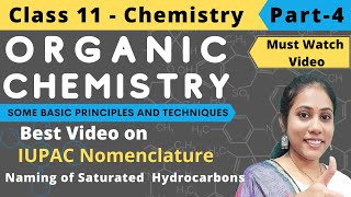 IUPAC Nomenclature of Organic Compounds  Class 11 Chemistry  Part 4 [upl. by Patin]