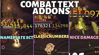 Damage Numbers Addons  Nice Damage ClassicNumbers Nameplate SCT  Arena WoW Dragonflight PvP [upl. by Howlond]