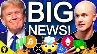 🚨BIG CRYPTO NEWS TRUMP COINBASE amp BAKKT BITCOIN ETF OPTIONS amp XRP CARDANO [upl. by Dorcy456]